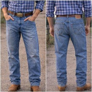 Levi's 550 Relaxed Fit Jeans Blue Denim Men’s 36×32 Y2K